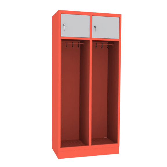 Szafa ubraniowa STR400/2b na cokole, podwójna