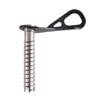 Śruba lodowa Climbing Technology z zaczepem do liny asekuracyjnej