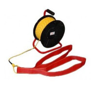 Lina ratownicza pływająca fi 6mm o długości 50 m na bębnie - kołowrót ratowniczy