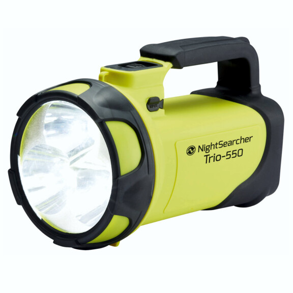 Szperacz NightSearcher TRIO 550, ładowalny 12+24V, 230V, 550 lm, IP-54