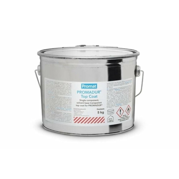 PROMADUR® Top Coat – bezbarwna powłoka nawierzchniowa do systemu ogniochronnego PROMADUR (opak. 5 kg – Promat)