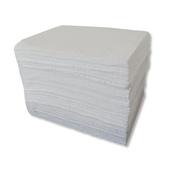 Mata Sorbentowa Olejowa, (200 Arkuszy), Chłonność 140 L. Biały 1 180 G/m2 40Cm X 50Cm Mata Olejowe / Hydrofobowe