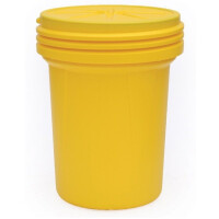 Pojemnik Polietylenowy, Pojemność 113,5 L. Z Pokrywą Żółty Przechowywanie / Transport 101 L. - 200 L.
