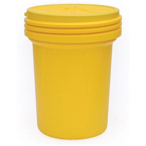 Pojemnik Polietylenowy, Pojemność 113,5 L. Z Pokrywą Żółty Przechowywanie / Transport 101 L. - 200 L.