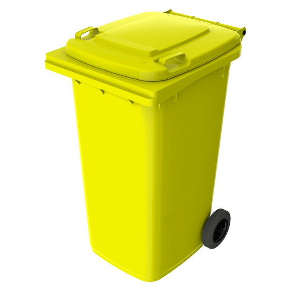 Pojemnik Na Odpady, Polietylen 120 L. Żółty