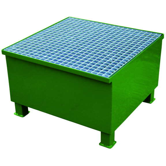 Wanna Wychwytowa - 200 L. - Na 1 Beczkę 1 Beczka 151 L. - 400 L. Zielony 74 Cm X 74 Cm X 47 Cm Stal Lakierowana Nie