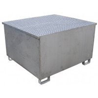 Wanna Wychwytowa - 1000 L. - Na 1 Pojemnik Ibc Powyżej 401 L. Cynk 115 Cm X 130 Cm X 78 Cm Stal Ocynkowna 1 Pojemnik Ibc Nie