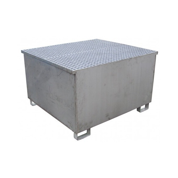 Wanna Wychwytowa - 1000 L. - Na 1 Pojemnik Ibc Powyżej 401 L. Cynk 115 Cm X 130 Cm X 78 Cm Stal Ocynkowna 1 Pojemnik Ibc Nie