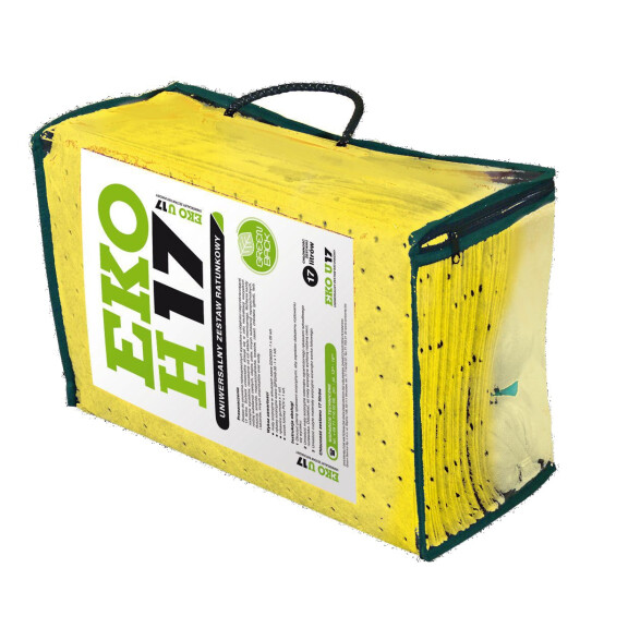 Zestaw Ratunkowy Chemiczny Eko H17, Chłonność 16 L. Żółty 16 L.
