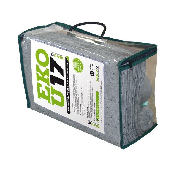 Zestaw Ratunkowy Uniwersalny Eko U17, Chłonność 17 L. Szary 18 L.