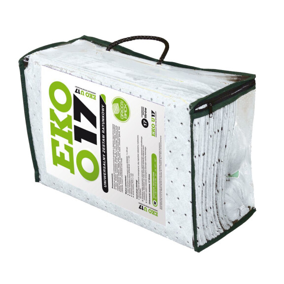 Zestaw Ratunkowy Olejowy Eko O17, Chłonność 17 L. Biały 17 L.