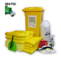 Zestaw Ratunkowy Chemiczny Eko H120, Chłonność 79,5L + Dyspenser Z Bandażem Gratis Żółty