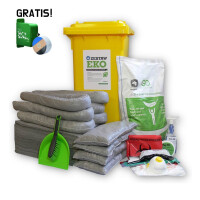 Zestaw Ratunkowy Uniwersalny Eko U120, Chłonność 79,5 L + Dyspenser Z Bandażem Gratis Szary