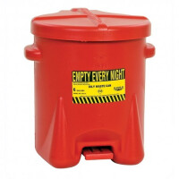 Kosz Na Odpady Niebezpieczne, Polietylenowy 37,9 L Czerwony 37,9 L.