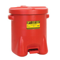 Kosz Na Odpady Niebezpieczne, Polietylenowy 53 L Czerwony 53 L.