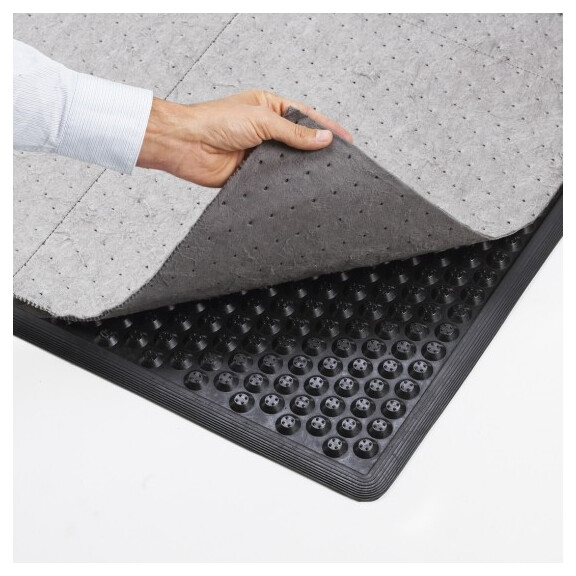 Mata Przemysłowa, Czarna, Antyzmęczeniowa, Antypoślizgowa, (87 Cm X 157 Cm) Czarny 87 Cm X 157 Cm