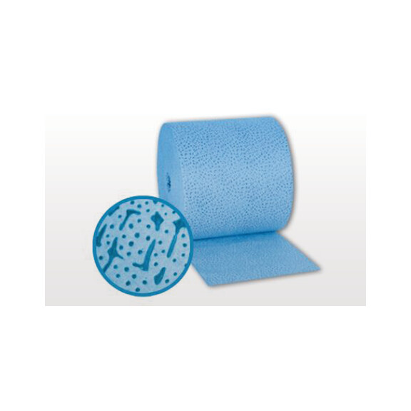 Czyściwo Przemysłowe, Niebieskie, Niskopylne, 300 Szt. W Rolce, Arkusz 32Cm X 37Cm Niebieski Rolka