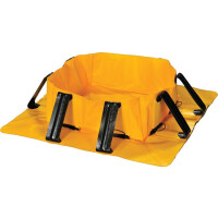 Wanna Elastyczna, Składana 76 L., 60 X 60 Cm 1 Beczka Żółty 50 L. - 100 L. 60 Cm X 60 Cm X 21 Cm