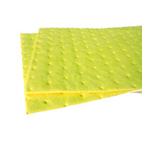 Mata Sorbentowa Chemiczna, (100 Arkuszy), Chłonność 139 L. Zółty 1 350 G/m2 40Cm X 50Cm Mata Chemiczne