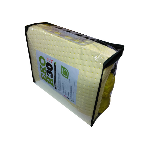 Zestaw Ratunkowy Chemiczny Adr Eko H30, Chłonność 28 L. Żółty 31 L.