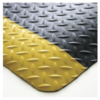 Mata Ergonomiczna Coba Deckplate Czarny/żółty 0,6 M X 18,3 M