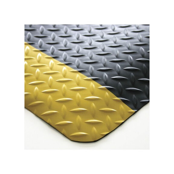 Mata Ergonomiczna Coba Deckplate Czarny/żółty 1,5 M X 15 M