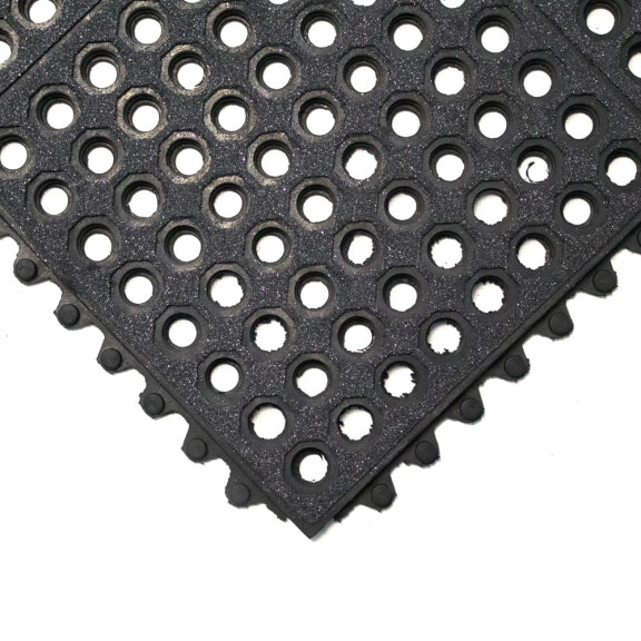 Mata Modułowa Fatigue-Step Grit Top Czarny 0,9 M X 0,9 M