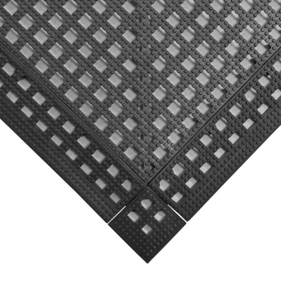 Mata Antypoślizgowa Pod Prysznic Flexi-Deck Czarny 0.3M X 0.3M (Zestaw 9 Sztuk)