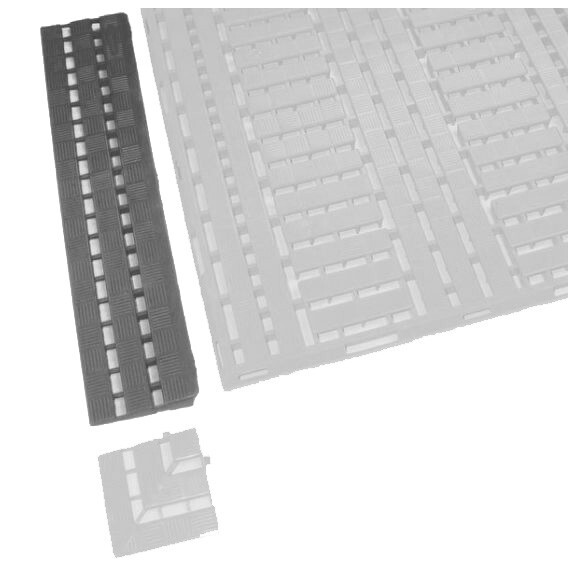 Krawędź Do Mat Work Deck Czarny 0.6M X 1.2M