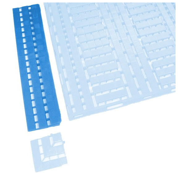 Krawędź Do Mat Work Deck Niebieski 0.6M X 1.2M