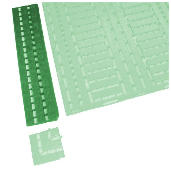 Krawędź Do Mat Work Deck Zielony 0.6M X 1.2M