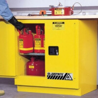 Podblatowa Szafa Bezpieczeństwa (83 L),2-Drzwiowa Żółty Do 100 L. 0 - 1 Szt. Automatyczne 89Cm X 89Cm X 56Cm