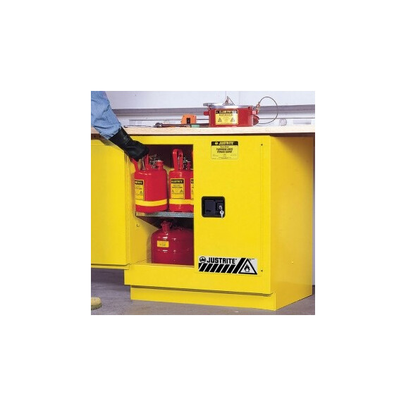 Podblatowa Szafa Bezpieczeństwa (83 L),2-Drzwiowa Żółty Do 100 L. 0 - 1 Szt. Automatyczne 89Cm X 89Cm X 56Cm