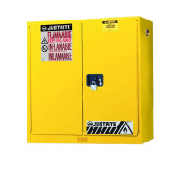 Szafa Na Chemikalia (64 L) - Wisząca, 2-Drzwiowa Żółty Do 100 L. Manualne 61Cm X 109Cm X 46Cm