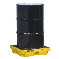 Wanna Wychwytowa Polietylenowa Justrite - 45L 1 Beczka Żółty Do 150 L. Z Kratownicą 63,5 Cm X 63,5 Cm X 14 Cm
