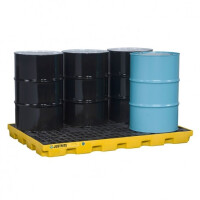 Wanna Wychwytowa Z Kratą Na 6 Beczek - 276L 6 Beczek Żółty 151 L. - 400 L. Z Kratownicą 185,5 Cm X 124,5 Cm X 14,0 Cm
