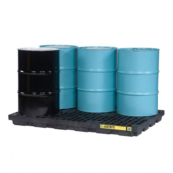 Wanna Wychwytowa Z Kratą Na 6 Beczek - 276L 6 Beczek Czarny 151 L. - 400 L. Z Kratownicą 185,5 Cm X 124,5 Cm X 14,0 Cm