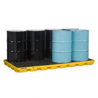Wanna Wychwytowa Z Kratownicą Na 8 Beczek - 371L 8 Beczek Żółty 151 L. - 400 L. Z Kratownicą 246,5 Cm X 124,5 Cm X 14,0 Cm