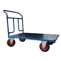 Wózek Platformowy Magazynowy, Poręcz Przykręcana, 250 Kg 1200X700 Mm