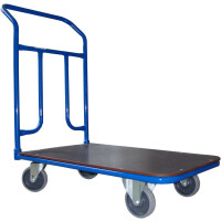 Wózek Platformowy Magazynowy, Poręcz Spawana, 200 Kg