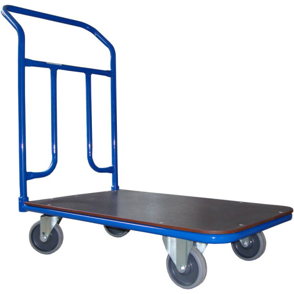 Wózek Platformowy Magazynowy, Poręcz Spawana, 200 Kg