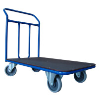 Wózek Platformowy Magazynowy, Poręcz Spawana, 300 Kg 1200X700 Mm
