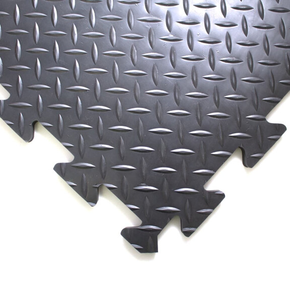 Mata Antyzmęczeniowa Coba Deckplate Connect Czarny 0,5 M X 0,5 M - Moduł Środkowy