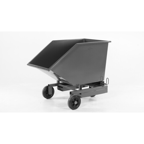Wózek Kontenerowy, Pojemnik Przechylny Do Obsługi Ręcznej Szary