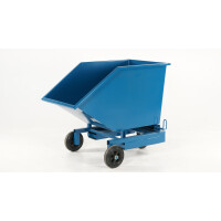 Wózek Kontenerowy, Pojemnik Przechylny Do Obsługi Ręcznej Niebieski