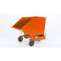 Wózek Kontenerowy, Pojemnik Przechylny Do Obsługi Ręcznej Pomarańczowy