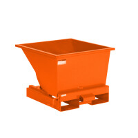 Kontener Samowyładowczy Do Segregacji Śmieci - Tippo 150 L. Pomarańczowy