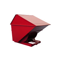 Kontener Samowyładowczy Tippo - 2700 L., Zabudowany, Z Drzwiczkami Czerwony