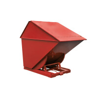 Kontener Samowyładowczy Tippo - 2200 L., Zabudowany, Z Drzwiczkami Czerwony