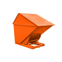 Kontener Samowyładowczy Tippo - 2200 L., Zabudowany, Z Drzwiczkami Pomarańczowy